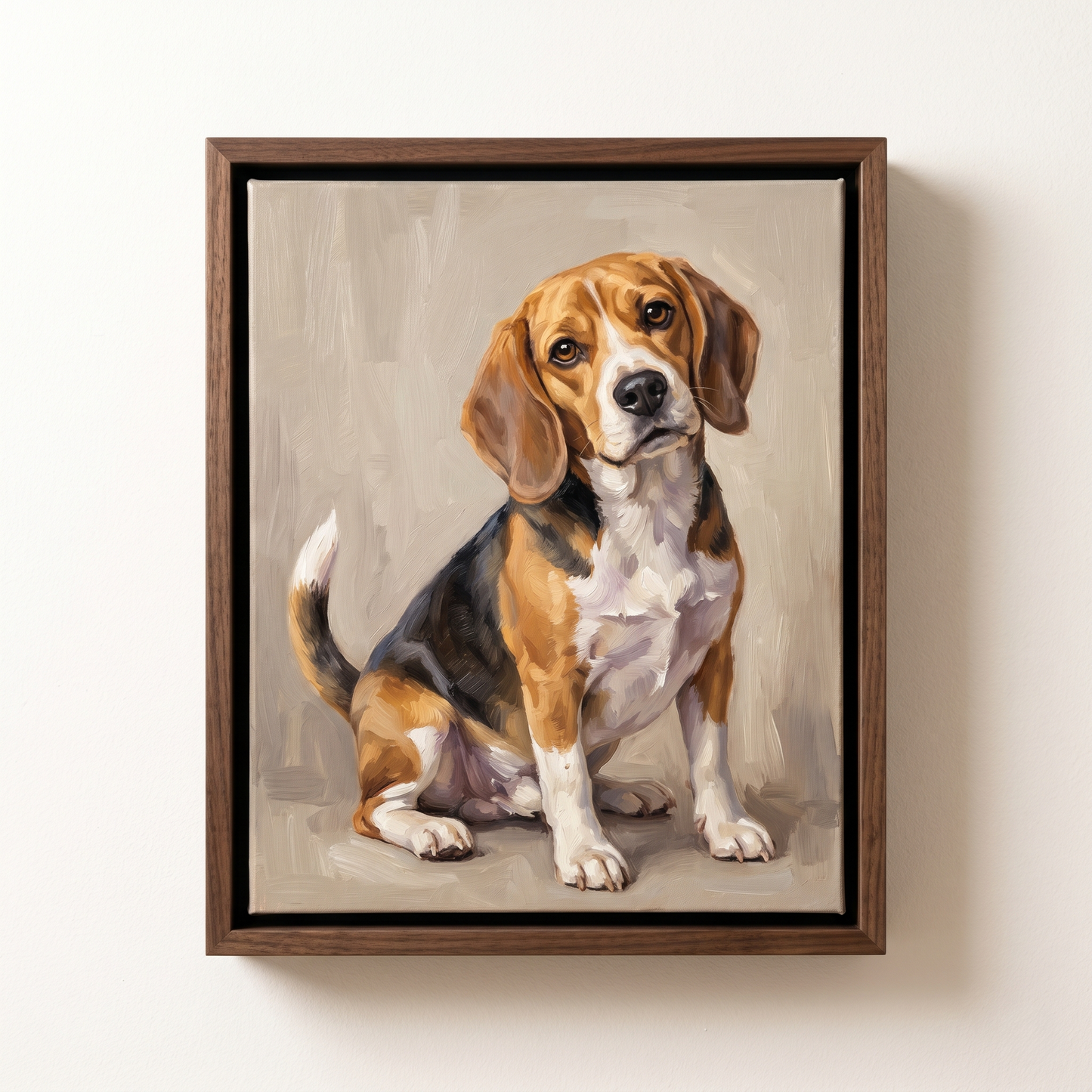 Custom Hand-Painted Pet Portrait - Classic Realism Oil on Canvas