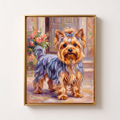 Custom Hand-Painted Pet Portrait - Classic Realism Oil on Canvas