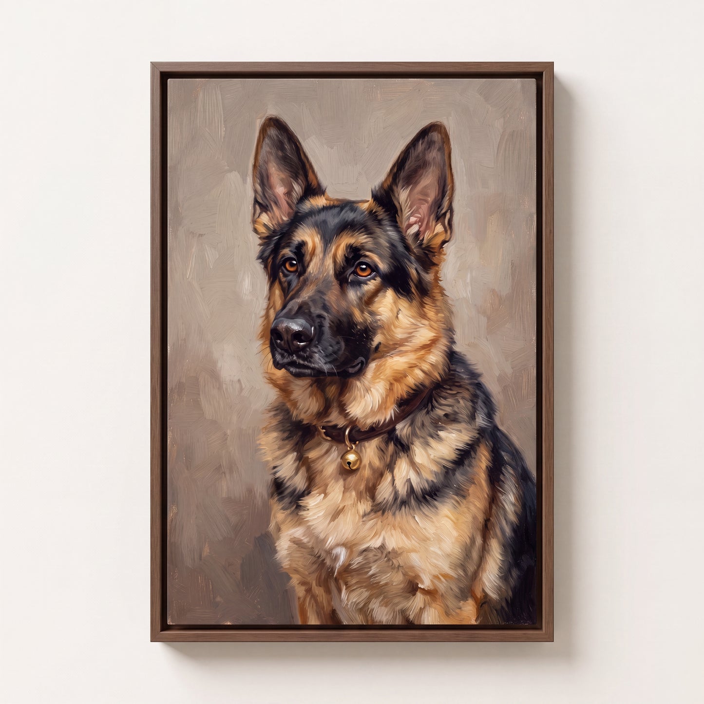 Custom Hand-Painted Pet Portrait - Classic Realism Oil on Canvas